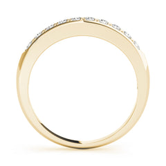 Channel Set Half Eternity Ring in Gold & Platinum