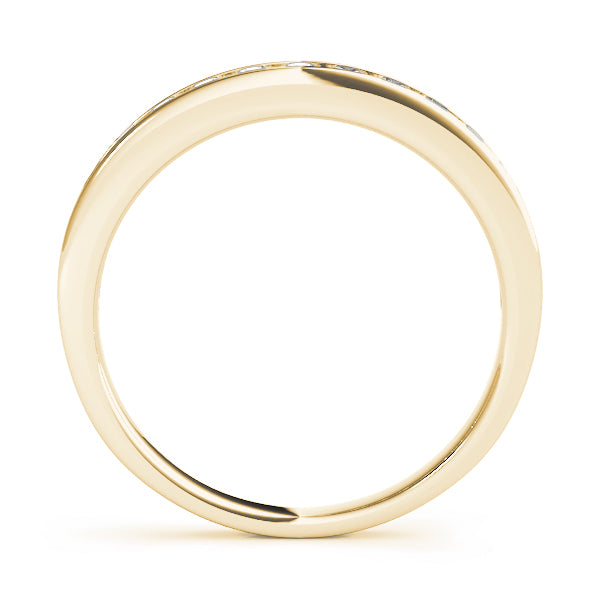 Channel Set Half Eternity Ring in Gold & Platinum