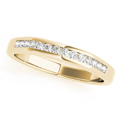 Channel Set Half Eternity Ring in Gold & Platinum