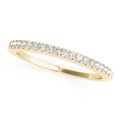 Prong Set Half Eternity Ring in Gold & Platinum