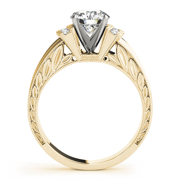 Radiant Remounts Round Diamond Engagement Ring — 9K/18K Gold & Platinum