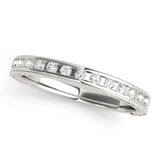 Channel Set Half Eternity Ring in Gold & Platinum
