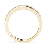 Prong Set Half Eternity Ring in Gold & Platinum
