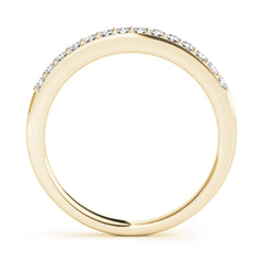 Prong Set Half Eternity Ring in Gold & Platinum