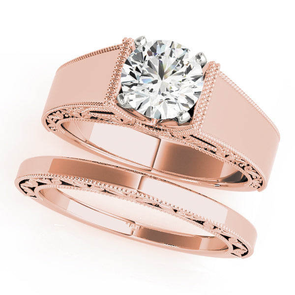 Timeless Solitaires Round Diamond Engagement Ring — 9K/18K Gold & Platinum