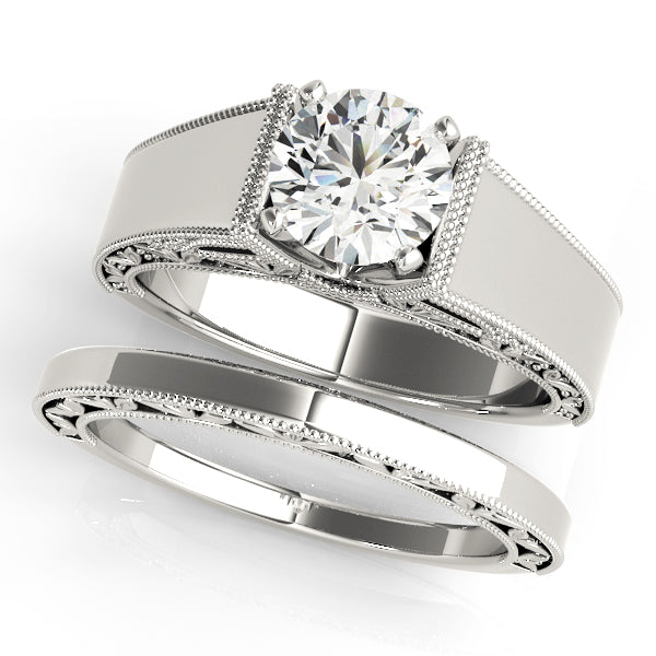 Timeless Solitaires Round Diamond Engagement Ring — 9K/18K Gold & Platinum