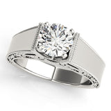 Timeless Solitaires Round Diamond Engagement Ring — 9K/18K Gold & Platinum
