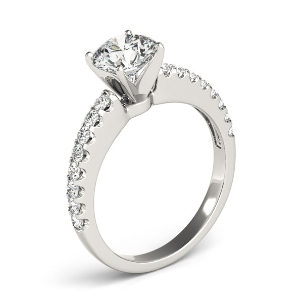 Splendid Prong-Set Round Diamond Engagement Ring — 9K/18K Gold & Platinum