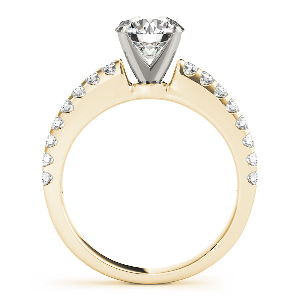 Splendid Prong-Set Round Diamond Engagement Ring — 9K/18K Gold & Platinum