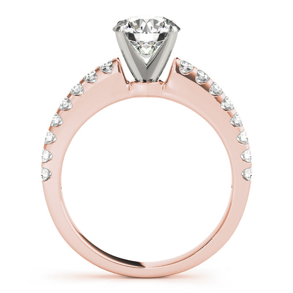Splendid Prong-Set Round Diamond Engagement Ring — 9K/18K Gold & Platinum