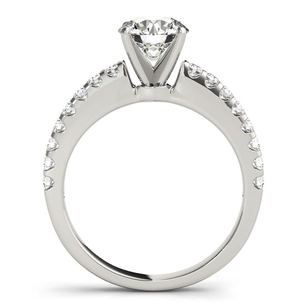 Splendid Prong-Set Round Diamond Engagement Ring — 9K/18K Gold & Platinum