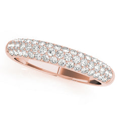 Pavã© Set Half Eternity Ring in Gold & Platinum
