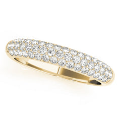 Pavã© Set Half Eternity Ring in Gold & Platinum