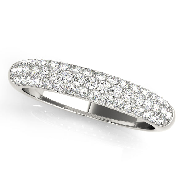 Pavã© Set Half Eternity Ring in Gold & Platinum