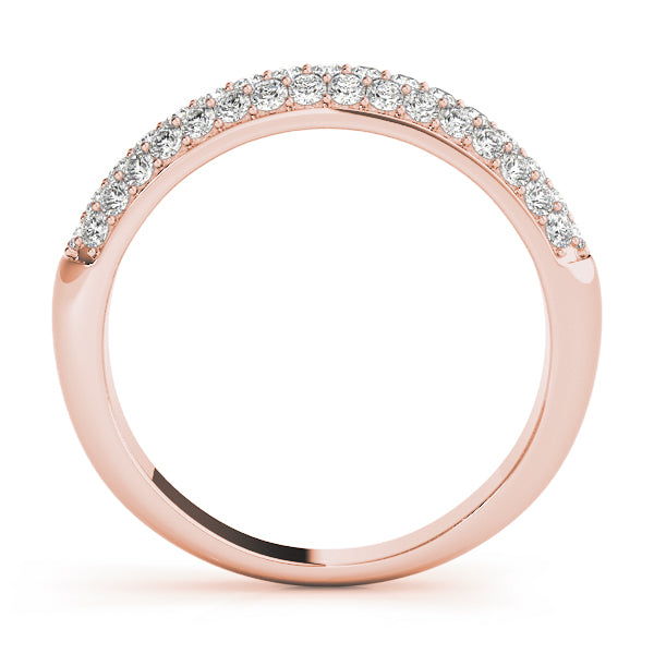 Pavã© Set Half Eternity Ring in Gold & Platinum