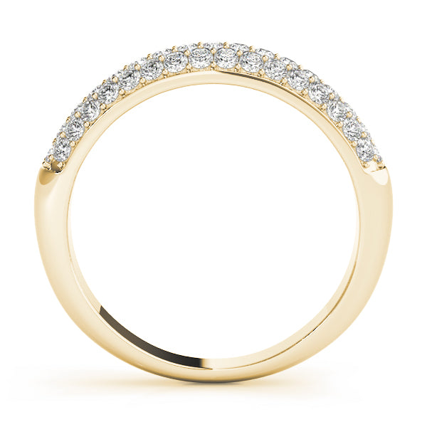 Pavã© Set Half Eternity Ring in Gold & Platinum