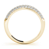 Pavã© Set Half Eternity Ring in Gold & Platinum