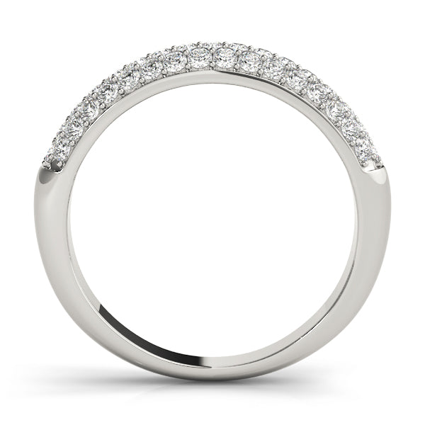Pavã© Set Half Eternity Ring in Gold & Platinum