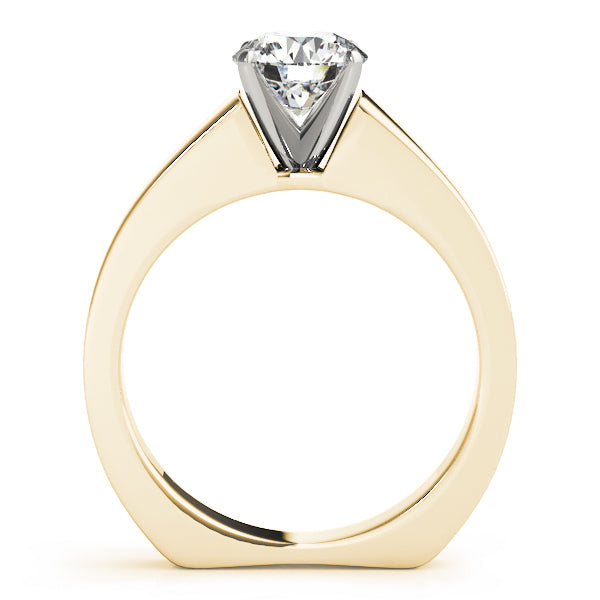 Resplendent Solitaires Round Diamond Engagement Ring — 9K/18K Gold & Platinum