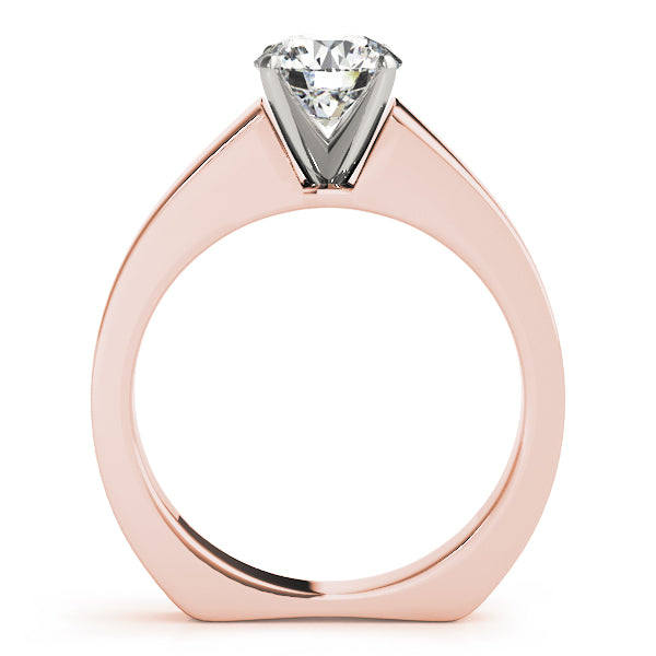 Resplendent Solitaires Round Diamond Engagement Ring — 9K/18K Gold & Platinum