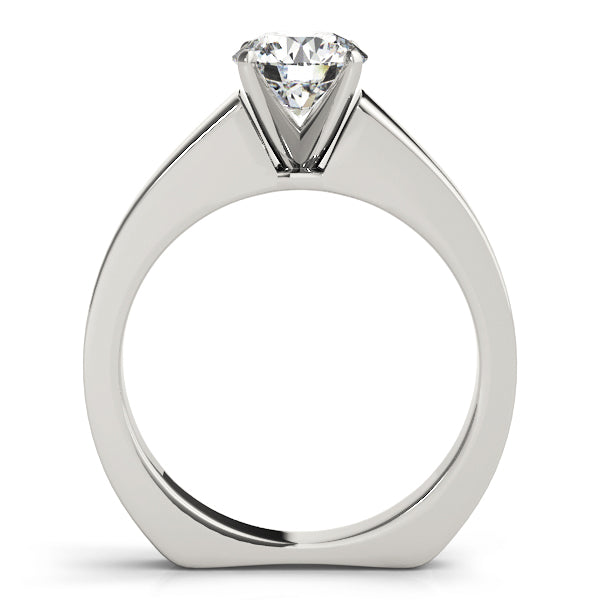 Resplendent Solitaires Round Diamond Engagement Ring — 9K/18K Gold & Platinum