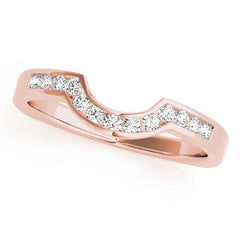 Channel Set Half Eternity Ring in Gold & Platinum