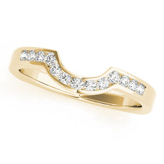 Channel Set Half Eternity Ring in Gold & Platinum