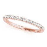 Shared Prong Diamond Half Eternity Ring in Gold & Platinum