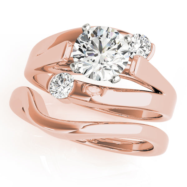 Elegant Solitaires Round Diamond Engagement Ring — 9K/18K Gold & Platinum