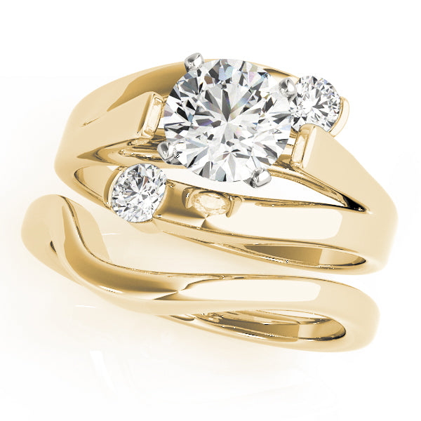 Elegant Solitaires Round Diamond Engagement Ring — 9K/18K Gold & Platinum