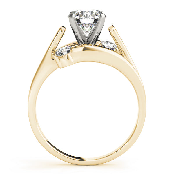 Elegant Solitaires Round Diamond Engagement Ring — 9K/18K Gold & Platinum