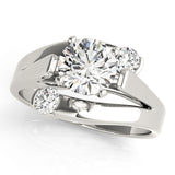 Elegant Solitaires Round Diamond Engagement Ring — 9K/18K Gold & Platinum