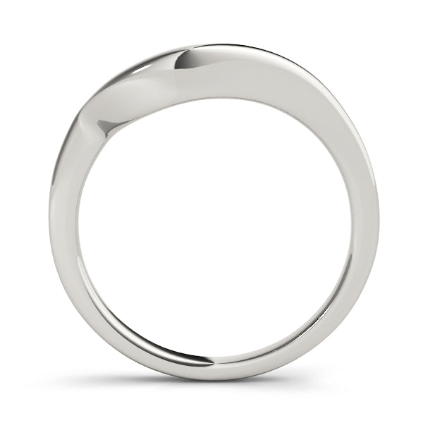 Curved Wedding Gold Band