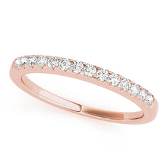 Prong Set Half Eternity Ring in Gold & Platinum