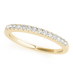 Prong Set Half Eternity Ring in Gold & Platinum