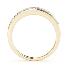 Prong Set Half Eternity Ring in Gold & Platinum
