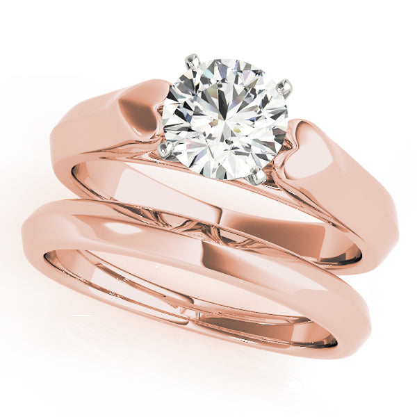 Heirloom Solitaires Round Diamond Engagement Ring — 9K/18K Gold & Platinum