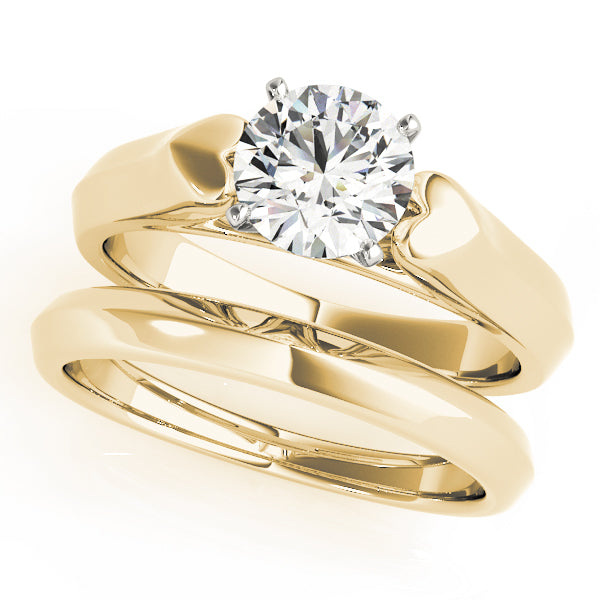 Heirloom Solitaires Round Diamond Engagement Ring — 9K/18K Gold & Platinum