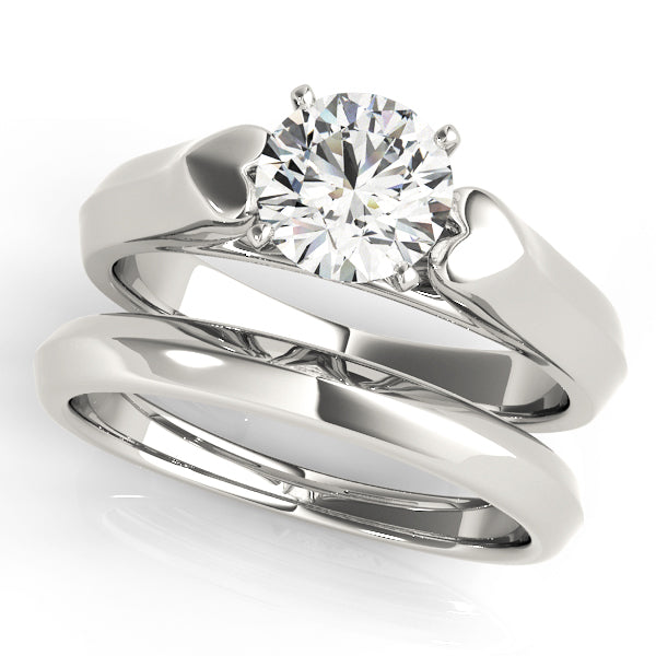 Heirloom Solitaires Round Diamond Engagement Ring — 9K/18K Gold & Platinum
