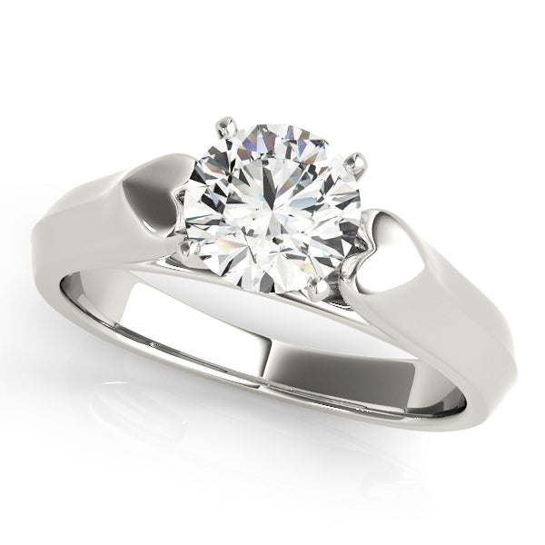 Heirloom Solitaires Round Diamond Engagement Ring — 9K/18K Gold & Platinum