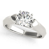 Heirloom Solitaires Round Diamond Engagement Ring — 9K/18K Gold & Platinum