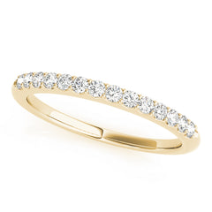 Prong Set Half Eternity Ring in Gold & Platinum
