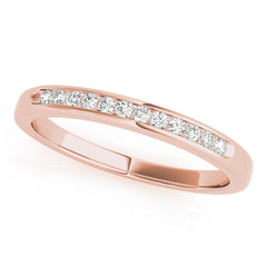 Channel Set Half Eternity Ring in Gold & Platinum