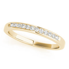 Channel Set Half Eternity Ring in Gold & Platinum