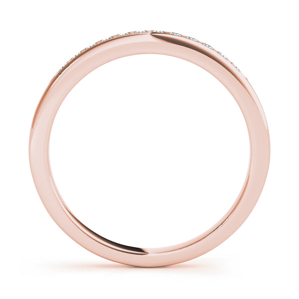 Channel Set Half Eternity Ring in Gold & Platinum