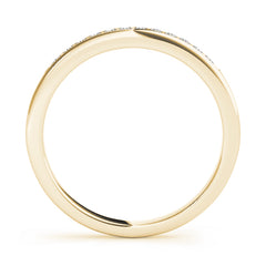 Channel Set Half Eternity Ring in Gold & Platinum