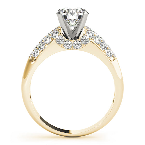 Bespoke Pave Round Diamond Engagement Ring — 9K/18K Gold & Platinum