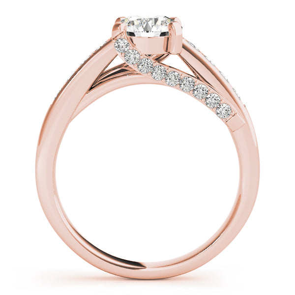 Exquisite Prong-Set Round Diamond Engagement Ring — 9K/18K Gold & Platinum