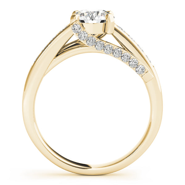 Exquisite Prong-Set Round Diamond Engagement Ring — 9K/18K Gold & Platinum