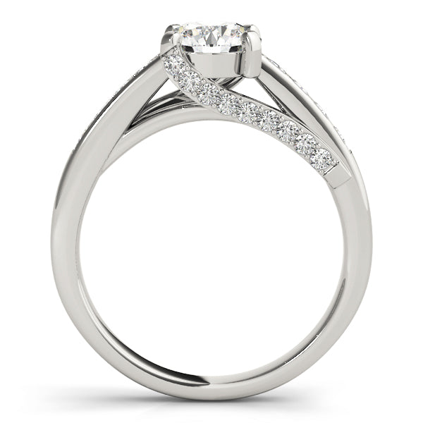 Exquisite Prong-Set Round Diamond Engagement Ring — 9K/18K Gold & Platinum